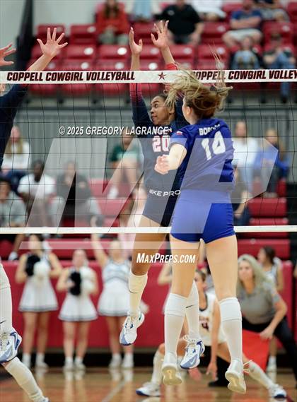 Thumbnail 2 in Allen vs Byron Nelson (UIL 6A Volleyball Regional Semi-finals Division 1) photogallery.