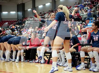 Thumbnail 2 in Allen vs Byron Nelson (UIL 6A D1 Volleyball Region Semi-final) photogallery.