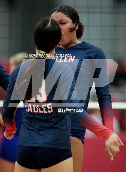 Thumbnail 3 in Allen vs Byron Nelson (UIL 6A Volleyball Regional Semi-finals Division 1) photogallery.