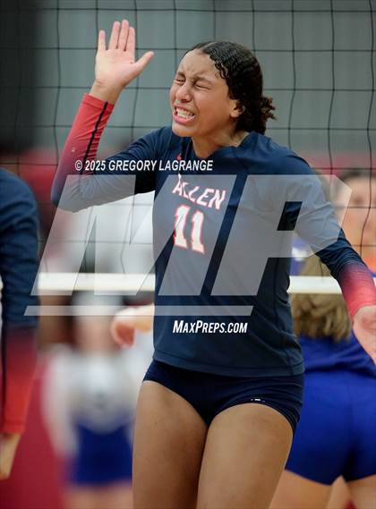 Thumbnail 2 in Allen vs Byron Nelson (UIL 6A D1 Volleyball Region Semi-final) photogallery.