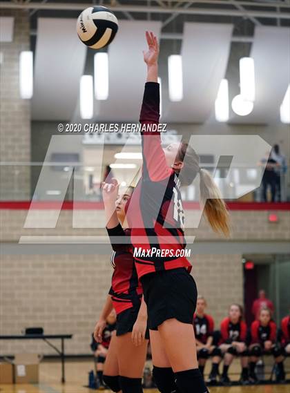 Thumbnail 2 in El Paso HomeSchool vs Angleton Christian (TAIAO State Tournament) photogallery.