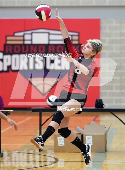 Thumbnail 2 in El Paso HomeSchool vs Angleton Christian (TAIAO State Tournament) photogallery.
