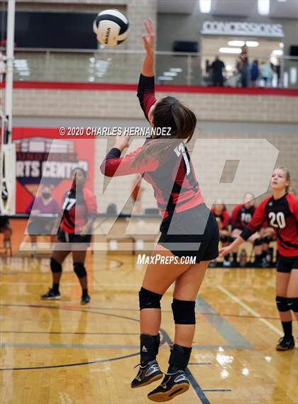 Thumbnail 1 in El Paso HomeSchool vs Angleton Christian (TAIAO State Tournament) photogallery.
