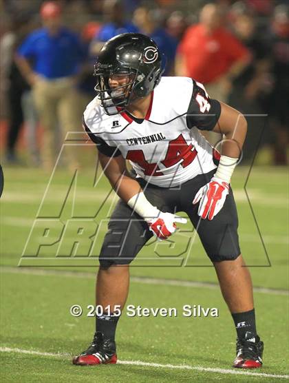 Thumbnail 3 in Centennial vs. Serra (2015 SoCal Honor Bowl) photogallery.