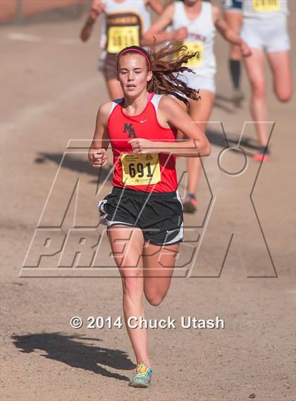Thumbnail 3 in CIF State Cross Country Championships (D5 Girls Race) photogallery.