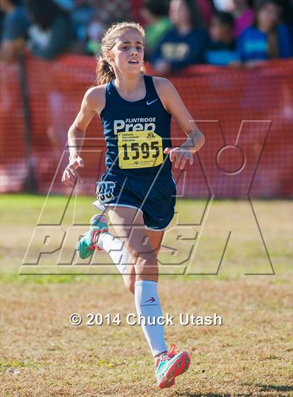 Thumbnail 2 in CIF State Cross Country Championships (D5 Girls Race) photogallery.