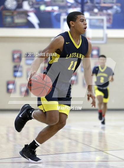 Thumbnail 1 in Freedom Prep Academy vs. Lausanne Collegiate (Oseman Insurance Holiday Hoops) photogallery.