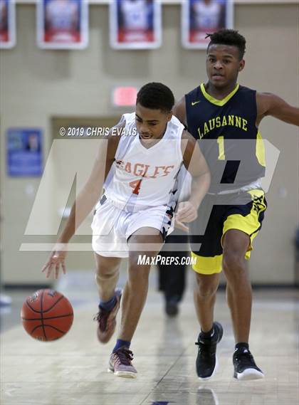 Thumbnail 3 in Freedom Prep Academy vs. Lausanne Collegiate (Oseman Insurance Holiday Hoops) photogallery.