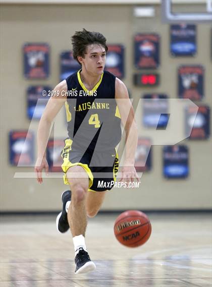 Thumbnail 1 in Freedom Prep Academy vs. Lausanne Collegiate (Oseman Insurance Holiday Hoops) photogallery.