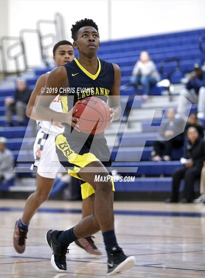 Thumbnail 3 in Freedom Prep Academy vs. Lausanne Collegiate (Oseman Insurance Holiday Hoops) photogallery.