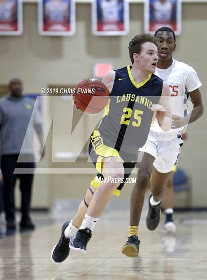 Thumbnail 1 in Freedom Prep Academy vs. Lausanne Collegiate (Oseman Insurance Holiday Hoops) photogallery.
