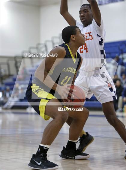 Thumbnail 3 in Freedom Prep Academy vs. Lausanne Collegiate (Oseman Insurance Holiday Hoops) photogallery.