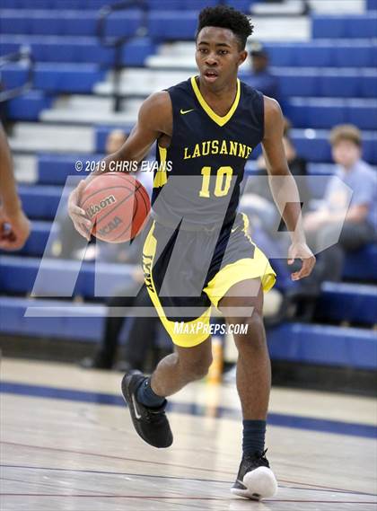 Thumbnail 1 in Freedom Prep Academy vs. Lausanne Collegiate (Oseman Insurance Holiday Hoops) photogallery.