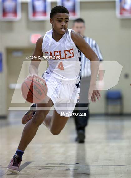 Thumbnail 1 in Freedom Prep Academy vs. Lausanne Collegiate (Oseman Insurance Holiday Hoops) photogallery.