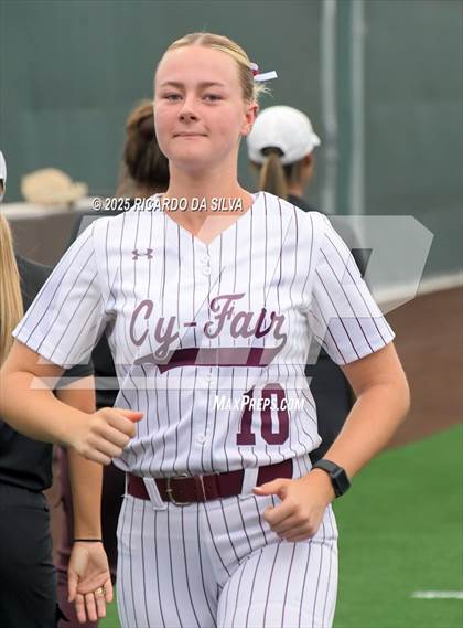 Thumbnail 3 in Cy-Fair vs. Katy (UIL Softball 6A D1 Area) photogallery.