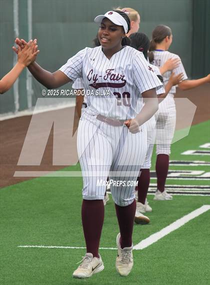 Thumbnail 3 in Cy-Fair vs. Katy (UIL Softball 6A D1 Area) photogallery.