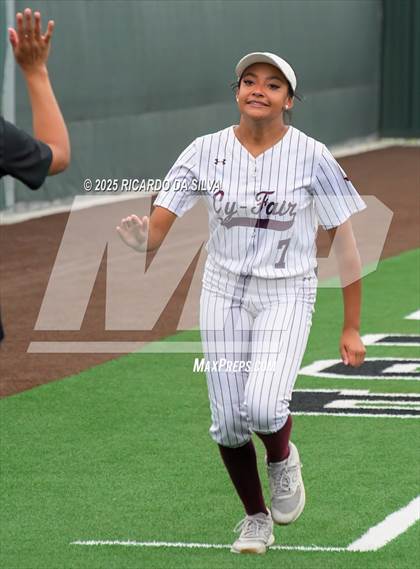 Thumbnail 1 in Cy-Fair vs. Katy (UIL Softball 6A D1 Area) photogallery.