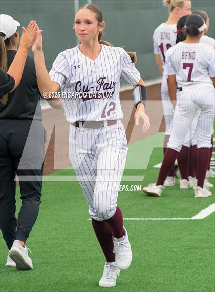 Thumbnail 1 in Cy-Fair vs. Katy (UIL Softball 6A D1 Area) photogallery.