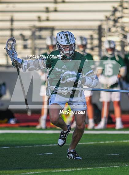 Thumbnail 3 in Wesleyan vs. Westminster (GHSA 1A-4A Championship) photogallery.