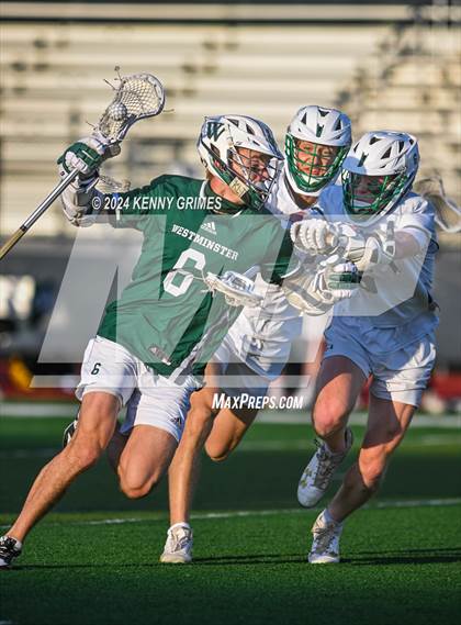 Thumbnail 3 in Wesleyan vs. Westminster (GHSA 1A-4A Championship) photogallery.