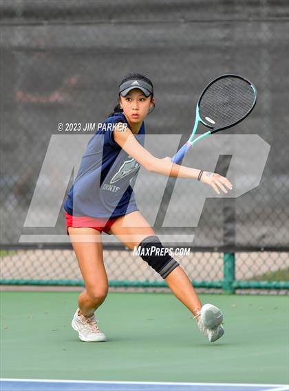 Thumbnail 2 in UIL 5A Girls Team Tennis Semifinals photogallery.