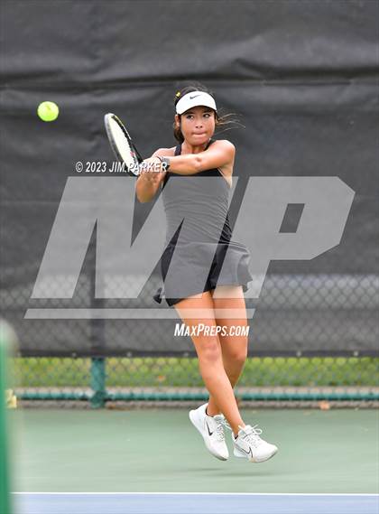 Thumbnail 2 in UIL 5A Girls Team Tennis Semifinals photogallery.