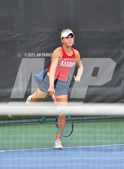 Thumbnail 2 in UIL 5A Girls Team Tennis Semifinals photogallery.