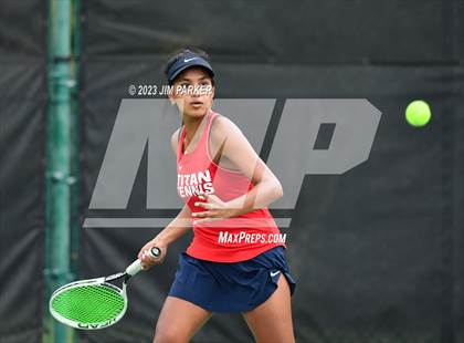 Thumbnail 3 in UIL 5A Girls Team Tennis Semifinals photogallery.