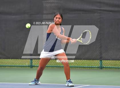 Thumbnail 2 in UIL 5A Girls Team Tennis Semifinals photogallery.