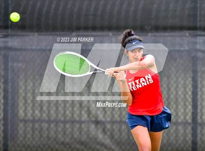 Thumbnail 3 in UIL 5A Girls Team Tennis Semifinals photogallery.