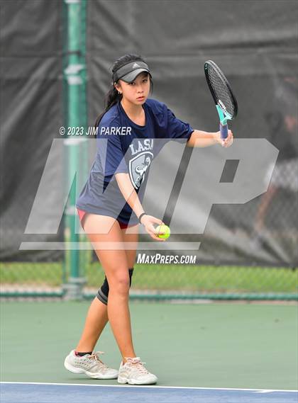 Thumbnail 3 in UIL 5A Girls Team Tennis Semifinals photogallery.