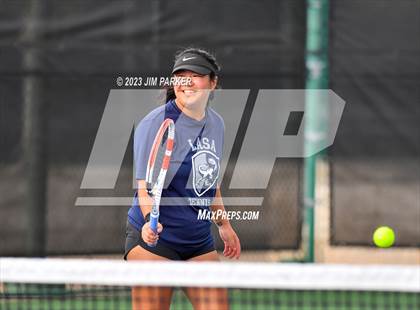 Thumbnail 2 in UIL 5A Girls Team Tennis Semifinals photogallery.