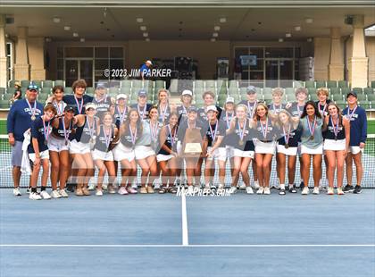 Thumbnail 3 in UIL 5A Girls Team Tennis Semifinals photogallery.