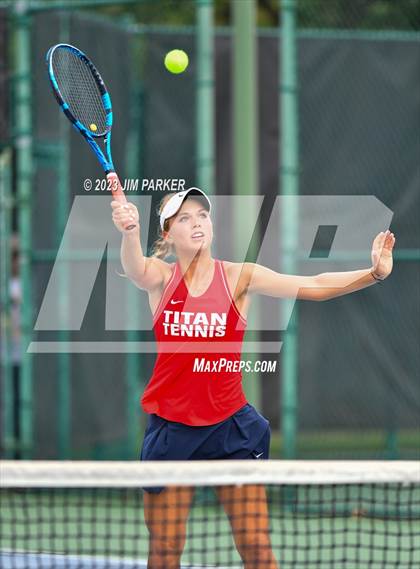 Thumbnail 3 in UIL 5A Girls Team Tennis Semifinals photogallery.