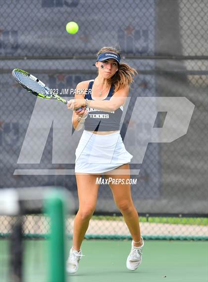 Thumbnail 3 in UIL 5A Girls Team Tennis Semifinals photogallery.