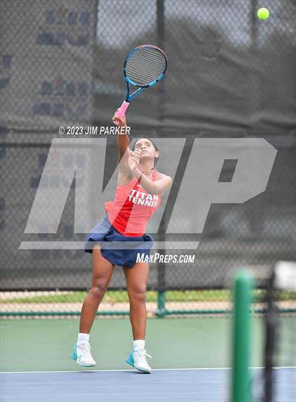Thumbnail 2 in UIL 5A Girls Team Tennis Semifinals photogallery.