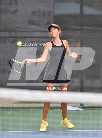 Thumbnail 3 in UIL 5A Girls Team Tennis Semifinals photogallery.