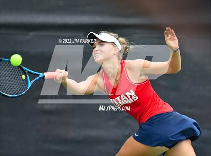 Thumbnail 2 in UIL 5A Girls Team Tennis Semifinals photogallery.