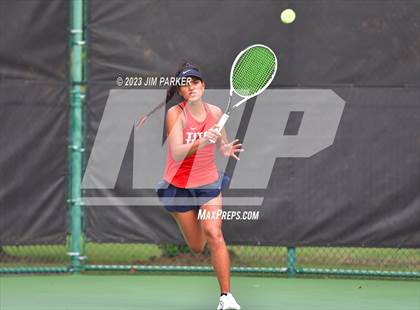 Thumbnail 3 in UIL 5A Girls Team Tennis Semifinals photogallery.