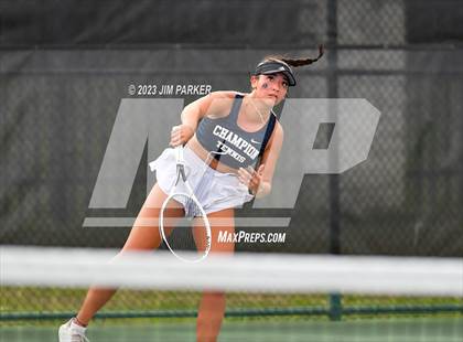 Thumbnail 2 in UIL 5A Girls Team Tennis Semifinals photogallery.