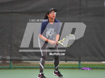 Thumbnail 2 in UIL 5A Girls Team Tennis Semifinals photogallery.