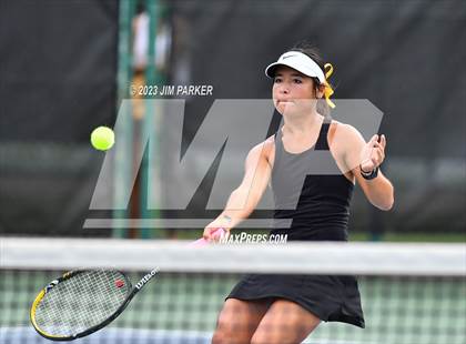 Thumbnail 2 in UIL 5A Girls Team Tennis Semifinals photogallery.