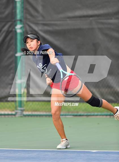 Thumbnail 2 in UIL 5A Girls Team Tennis Semifinals photogallery.