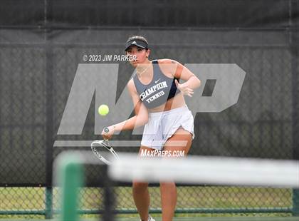 Thumbnail 3 in UIL 5A Girls Team Tennis Semifinals photogallery.