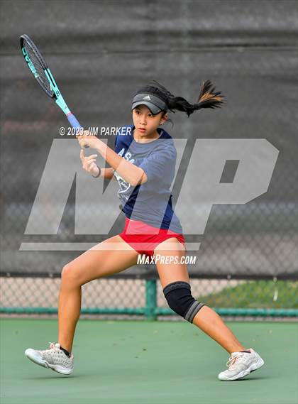Thumbnail 2 in UIL 5A Girls Team Tennis Semifinals photogallery.