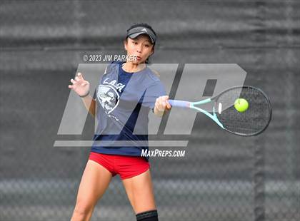 Thumbnail 3 in UIL 5A Girls Team Tennis Semifinals photogallery.