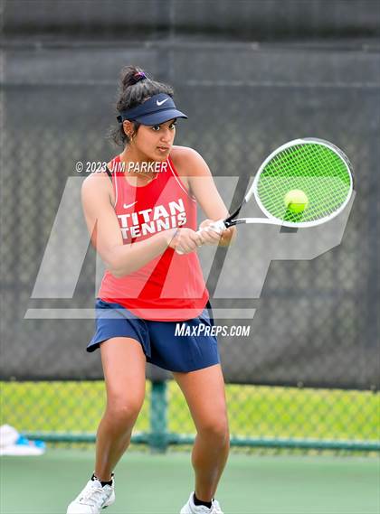 Thumbnail 2 in UIL 5A Girls Team Tennis Semifinals photogallery.