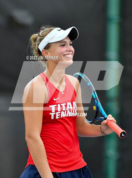 Thumbnail 2 in UIL 5A Girls Team Tennis Semifinals photogallery.