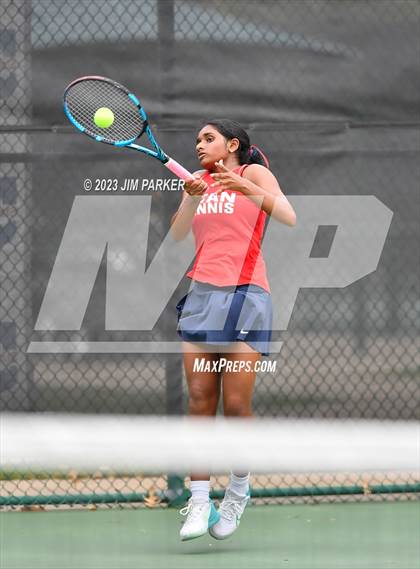 Thumbnail 3 in UIL 5A Girls Team Tennis Semifinals photogallery.