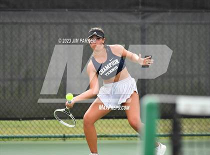 Thumbnail 2 in UIL 5A Girls Team Tennis Semifinals photogallery.
